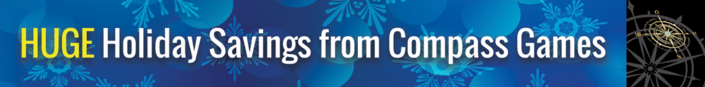 Compass Games 2021 Holiday Catalog Sale