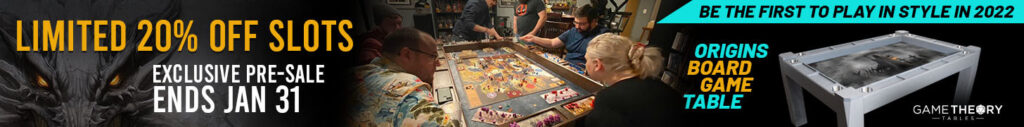 Origins Game Table Season 2 Pre Sale