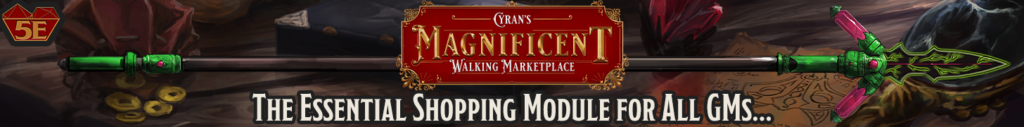 The Essential Shopping Module For All GMs...
