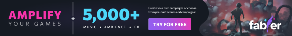 Fabler TTRPG Music streaming service