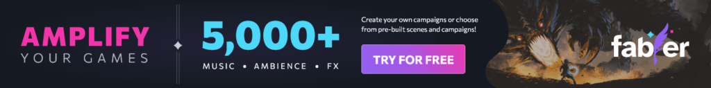 Fabler TTRPG Music streaming service
