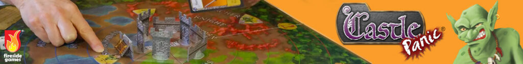 Castle Panic banner with game laid out