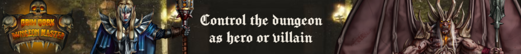 Control the dungeon as hero or villain