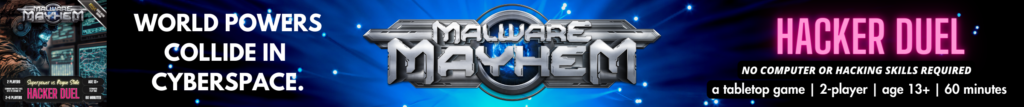 World powers collide in cyberspace. No computing or hacking skills required.