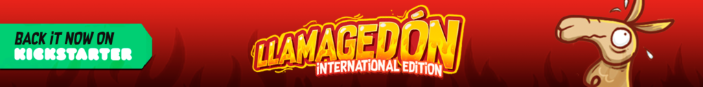 Live on Kickstarter Llamagedon International Editon with llama