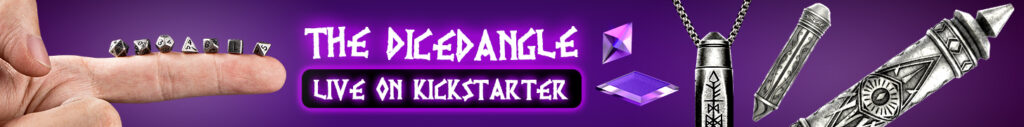 DiceDangle: The Talisman Dice Pendant. One Magical Pendant, Seven Mini Dice.