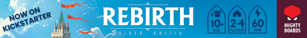 Rebirth Reiner Knizia now live on kickstarter
