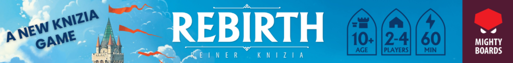 Rebirth Reiner Knizia now live on kickstarter