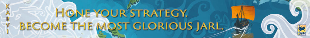 Karvi by Hans im Glück, boat sails away, hone your strategy, become the most glorious jarl