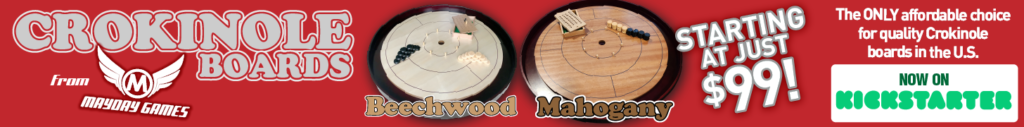 Crokinole Boards Starting at Just $99 - From Mayday Games, On Kickstarter Now!