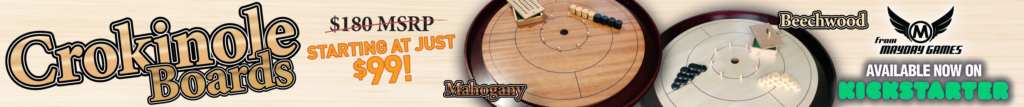 Crokinole Boards Starting at Just $99 - From Mayday Games, On Kickstarter Now!