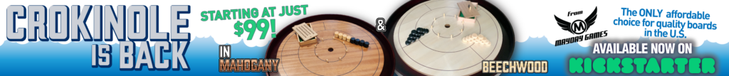 Crokinole Boards Starting at Just $99 - From Mayday Games, On Kickstarter Now!