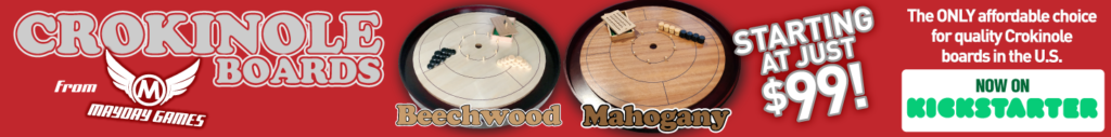 Crokinole Boards Starting at Just $99 - From Mayday Games, On Kickstarter Now!