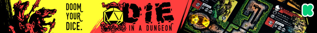 The DUNGENERATOR: DIE in a Dungeon. A solo/cooperative, narrative dungeon crawl that turns your dice into doomed heroes! Back it on Kickstarter now!