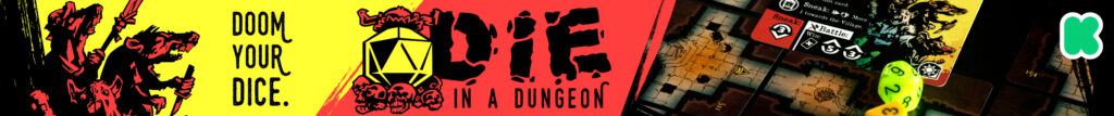 The DUNGENERATOR: DIE in a Dungeon. A solo/cooperative, narrative dungeon crawl that turns your dice into doomed heroes! Back it on Kickstarter now!