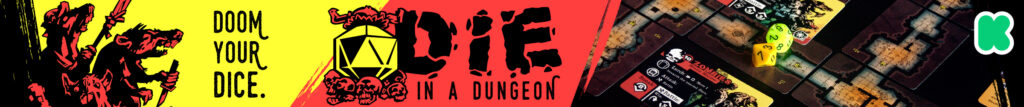 The DUNGENERATOR: DIE in a Dungeon. A solo/cooperative, narrative dungeon crawl that turns your dice into doomed heroes! Back it on Kickstarter now!