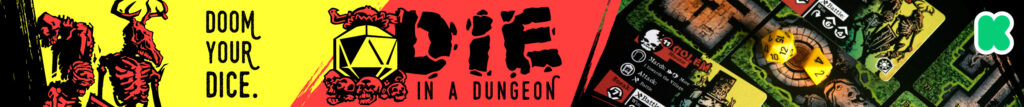 The DUNGENERATOR: DIE in a Dungeon. A solo/cooperative, narrative dungeon crawl that turns your dice into doomed heroes! Back it on Kickstarter now!