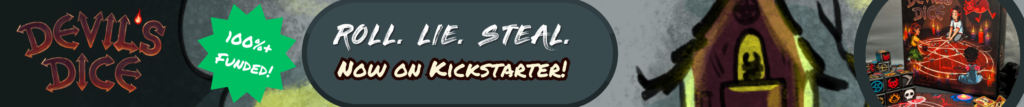 Race to a set of six dice to summon Satan in this new bluffing game! Devil's Dice is now available on Kickstarter. Get your copy today! 100%+ Funded