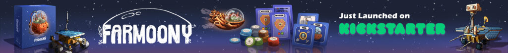 Farmoony – A competitive space farming board game, now live on Kickstarter! Build, strategize, and outgrow your rivals!