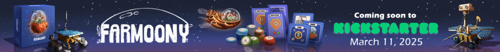 Farmoony – A strategic space farming board game coming to Kickstarter on February 28, 2025. Join the adventure!