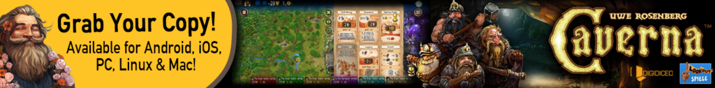 Dwarfs announcing Caverna App release