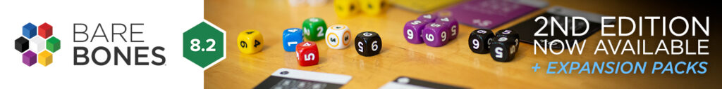 Bare Bones 2nd Edition Now Available | 8.2 rating on BGG