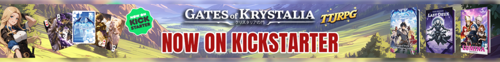 Gates of Krystalia Lumina Kickstarter fantasy card-based TTJRPG artwork